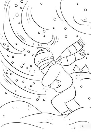 Метель раскраска