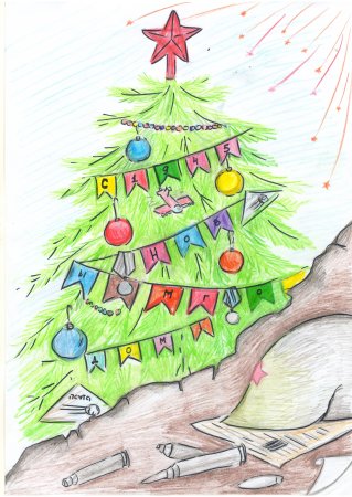 Конкурс рисунков на тему елка