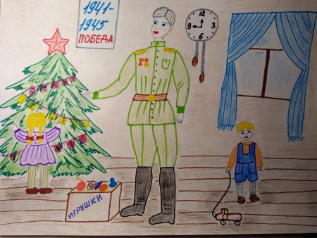 Елка Победы рисунки детей конкурс