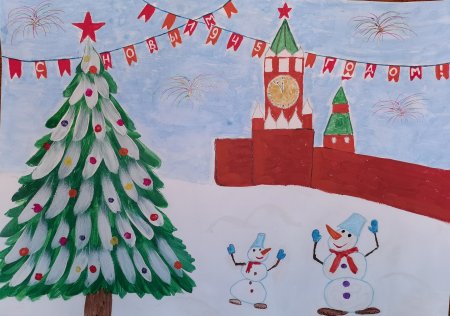 Конкурс рисунков Нарисуй ёлку Победы