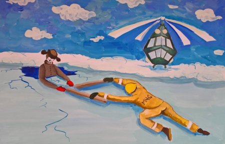 Рисунок на тему спасение на воде