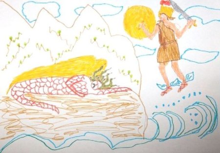 Иллюстрация к рассказу Храбрый Персей 3 класс для детей