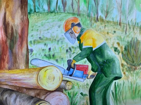 Охрана труда глазами детей рисунки