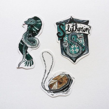 Наклейки Гарри Поттера Слизерина
