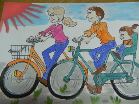 Мама папа я спортивная семья рисунок