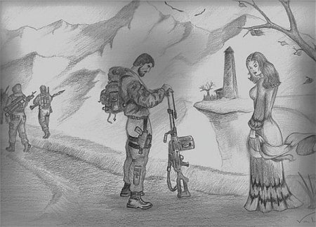 Рисунки чеченского художника Вахи