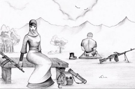 Чеченские рисунки карандашом