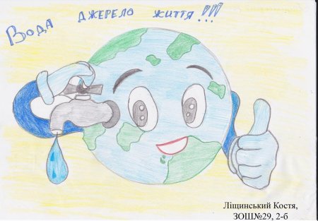 Плакат на тему берегите воду