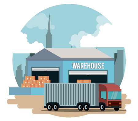 Векторная иллюстрация логистика