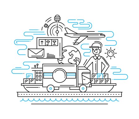 Профессия логист рисунок