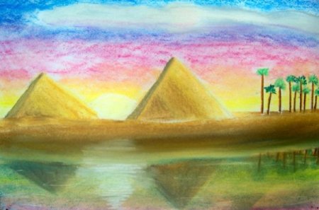 Египетский пейзаж для детей