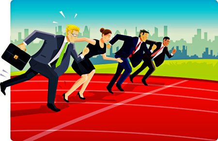 Конкуренты иллюстрация