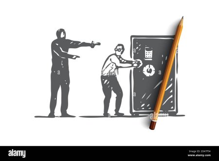 Ограбление рисунок