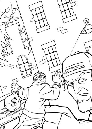 Раскраска ограбление