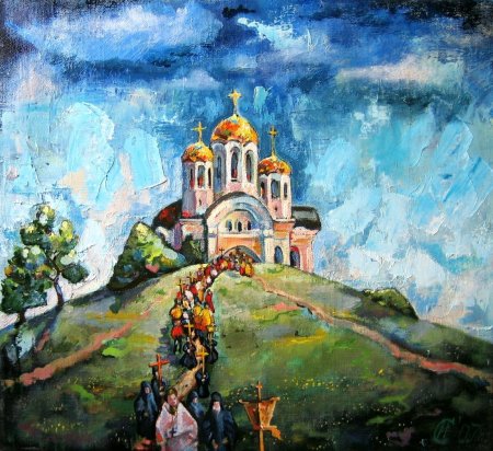 Русь Православие храм люди картины