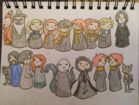 Персонажи Гарри Поттера для срисовки