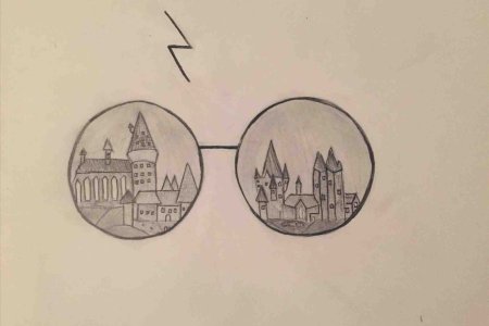 Гарри Поттер рисунки для срисовки Хогвартс