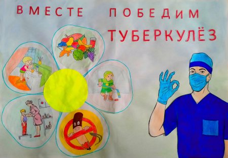 Вместе победим туберкулез плакат