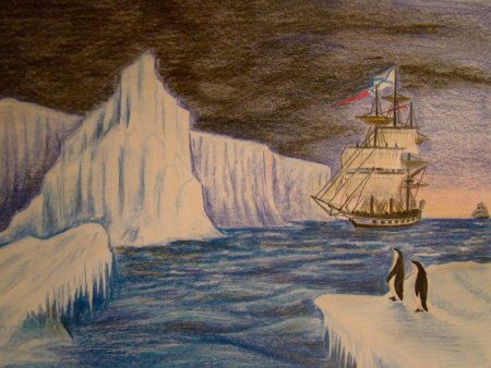 Открытие Антарктиды иллюстрации 1820