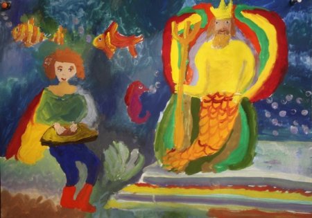 Герои оперы Садко рисунок