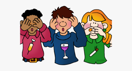 Токсикомания на белом фоне