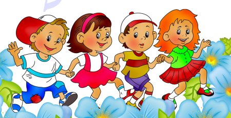 Раскраска счастливые дети