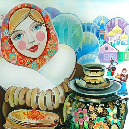 Масленица живопись