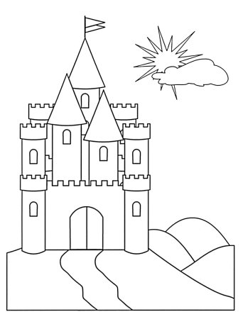 Раскраска замок