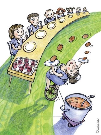 Школьная столовая рисунок