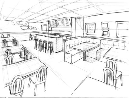 Школьная столовая раскраска