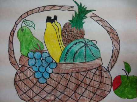 Праздник урожая рисование в подготовительной группе