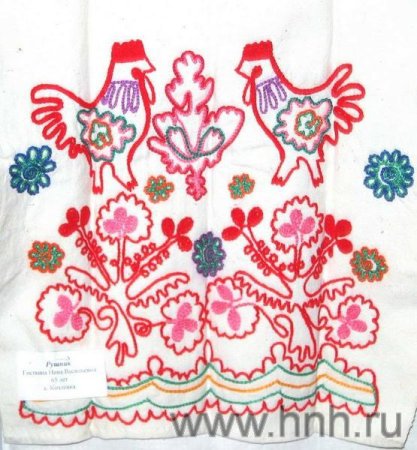 Народная вышивка тамбурным швом