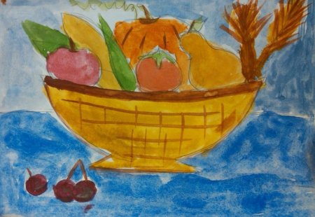 Рисование осенний урожай