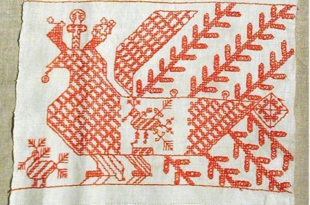 Русская народная вышивка роспись