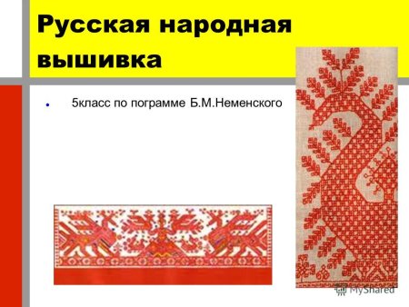 Русская народная вышивка презентация