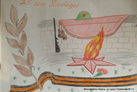 Рисунки детей по местам боевой славы
