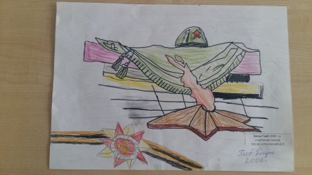 Детские военные рисунки