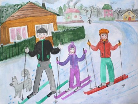 Спорт в моей семье рисунки