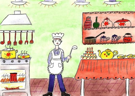 Рисунки на поварскую тему