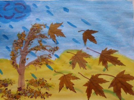 Осенний листопад рисунок