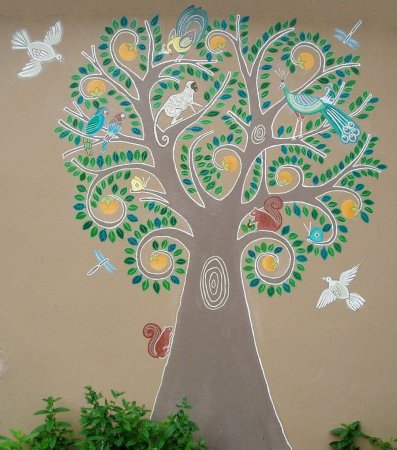 Деревья в разных техниках