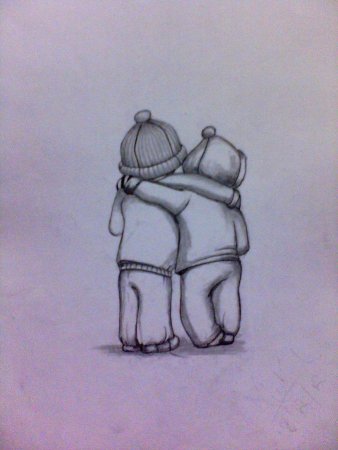 Трогательные рисунки карандашом