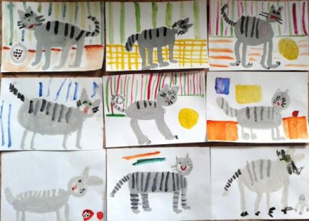 Рисование Усатый полосатый старшая группа