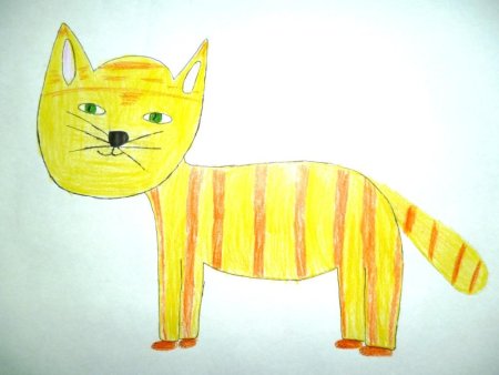 Детские рисунки кота