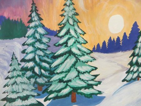 Рисование зима