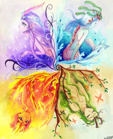 Пламя акрилом