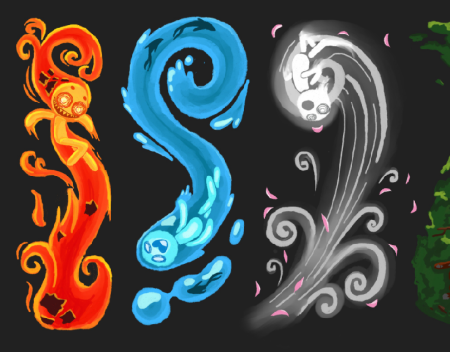 Волки четыре стихии