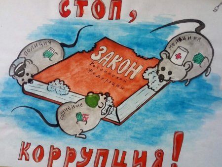 Плакат против коррупции