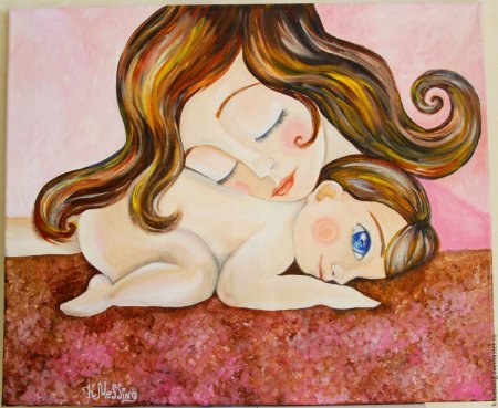 Claudia Tremblay картины мать и дитя