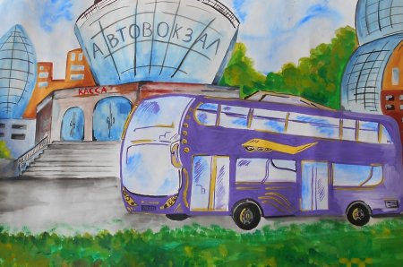 Автомобиль будущего рисунок